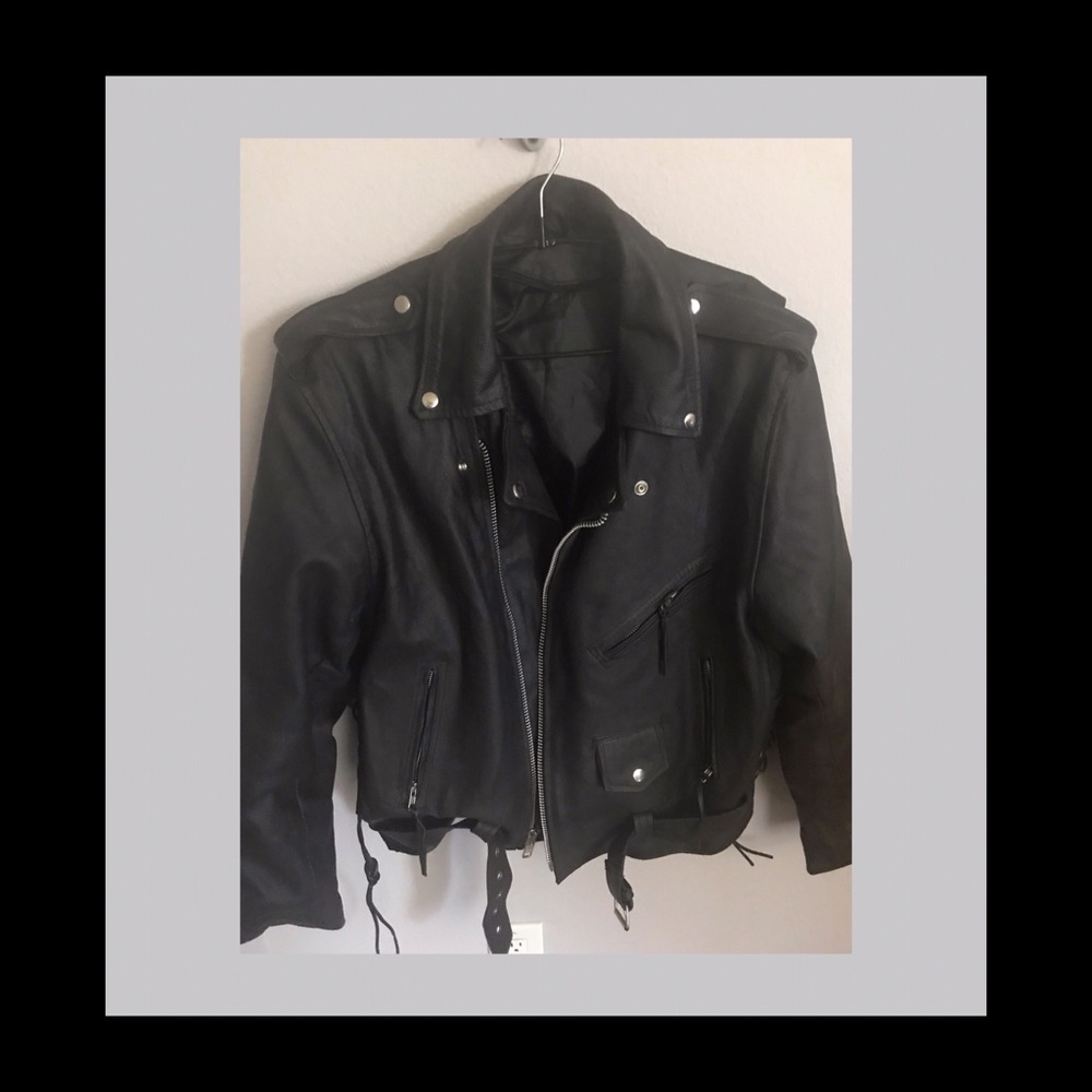 Motorcycle jacket leather size XXL